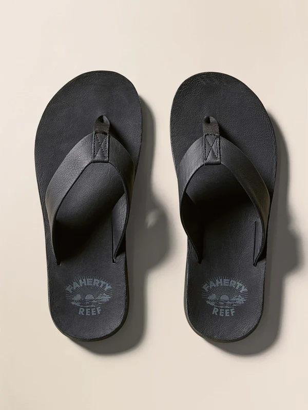 Faherty X Reef Ojai Flip Flop - Black