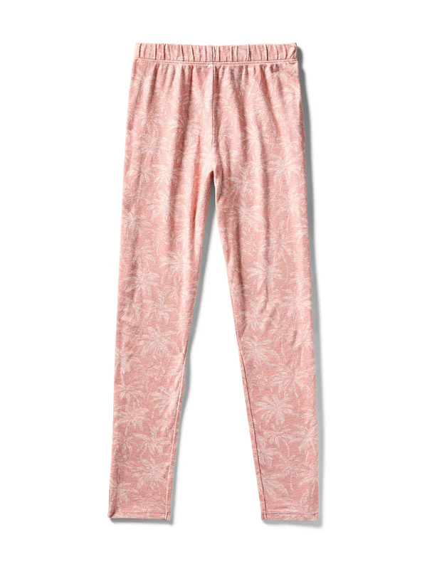Kids Cloud Cotton Pajama Set - Rose Tropic Trees