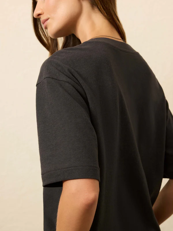 Miramar Linen Relaxed Polo - Smoked Paprika