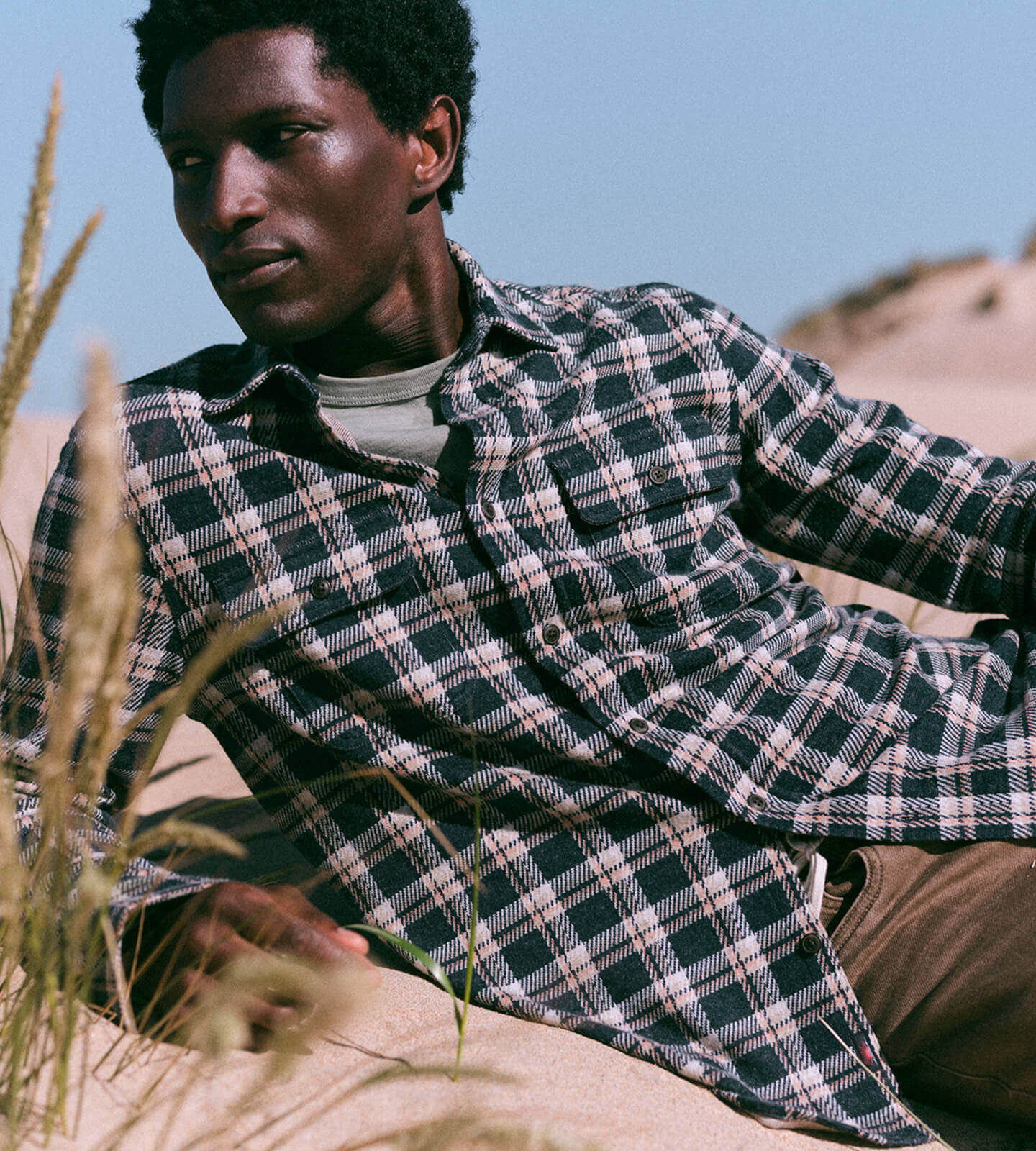 Man in patterned sweater